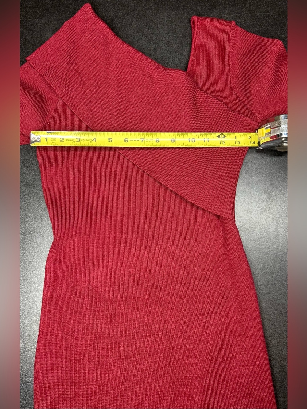 Lillusory Women's Size M Off Shoulder Long Sleeve Bodycon Mini Dress - Picture 5 of 5